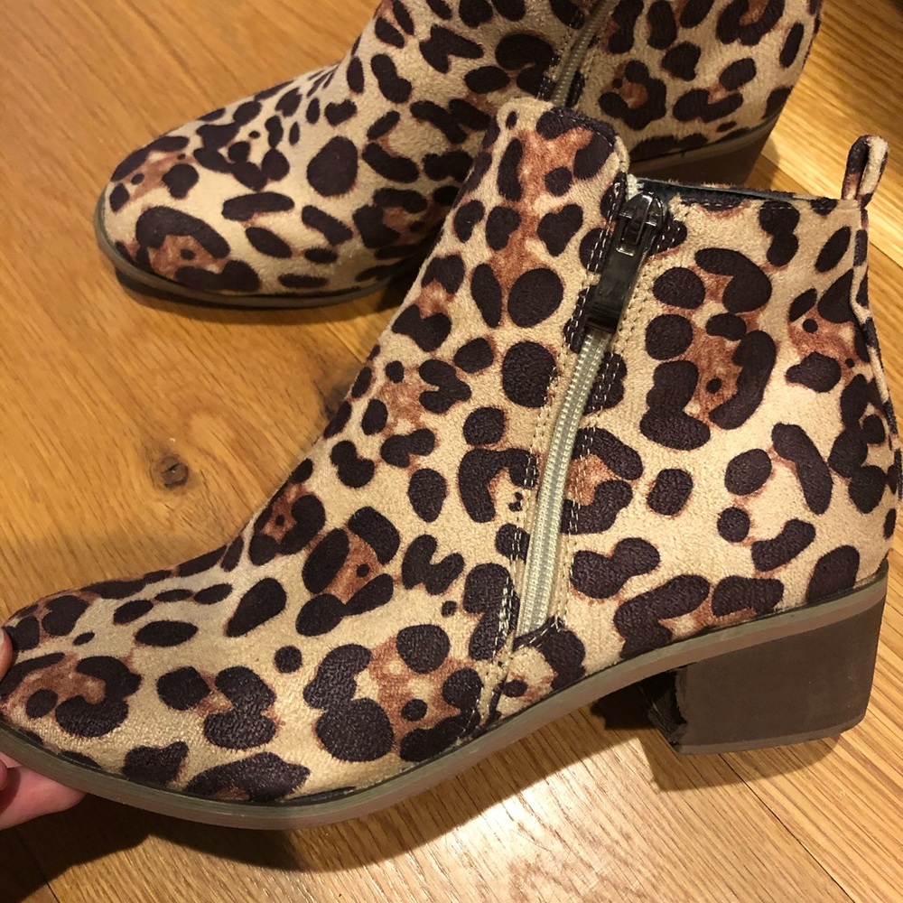 Cheetah print boots